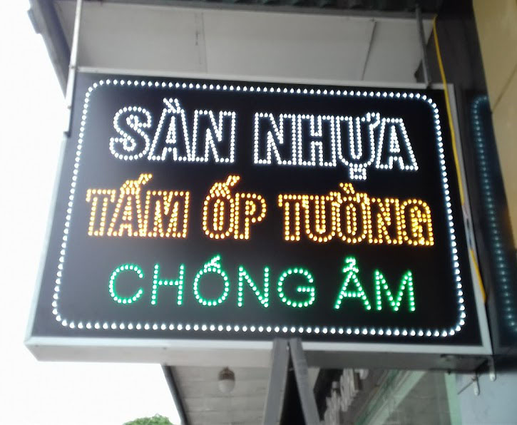 Biển Led Cửa Hàng Sàn Nhựa – Tấm Ốp Tường