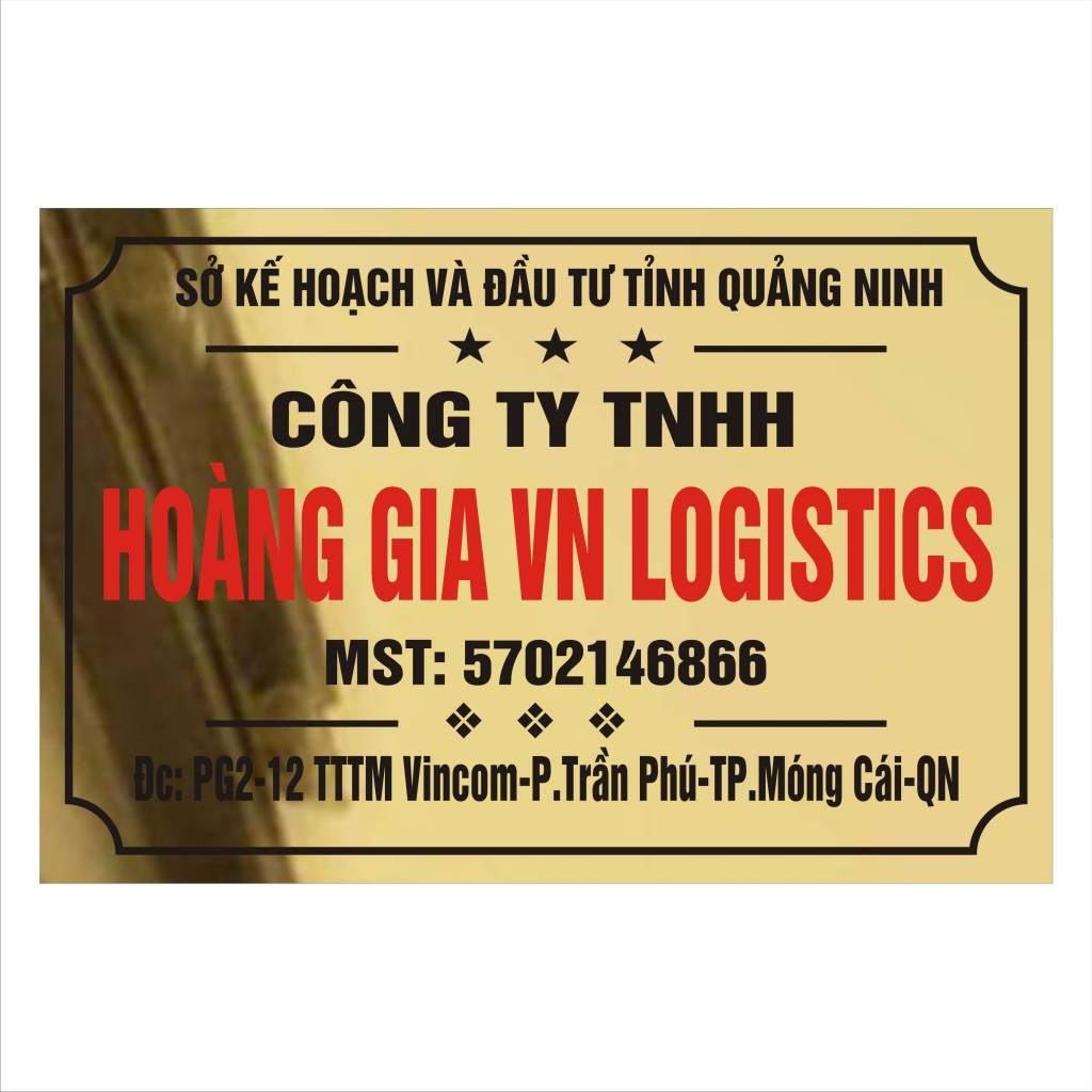 Bảng Công Ty TNHH Hoàng Gia VN Logistics